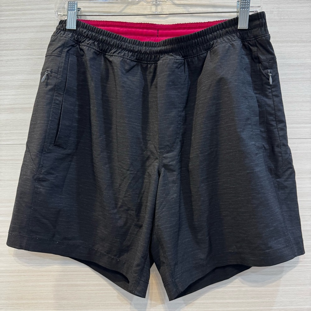 Birddogs Boomstick Women’s Black with Pink Built In Liner Athletic Shorts Medium